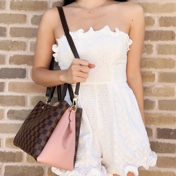 Louis Vuitton Satchel Brown Damier Magnolia Pink - Picture 2 of 10